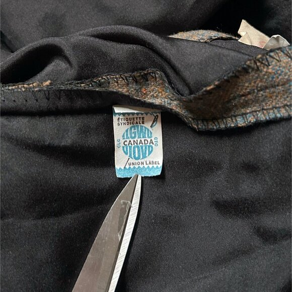 70s Vintage Brown Wool Capri Pants Crop Highwaisted Trousers Culottes Sears. - Picture 8 of 8